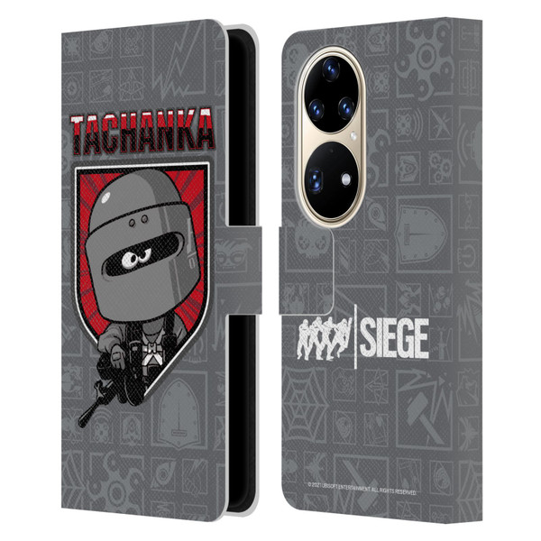 Tom Clancy's Rainbow Six Siege Chibi Operators Tachanka Leather Book Wallet Case Cover For Huawei P50 Pro