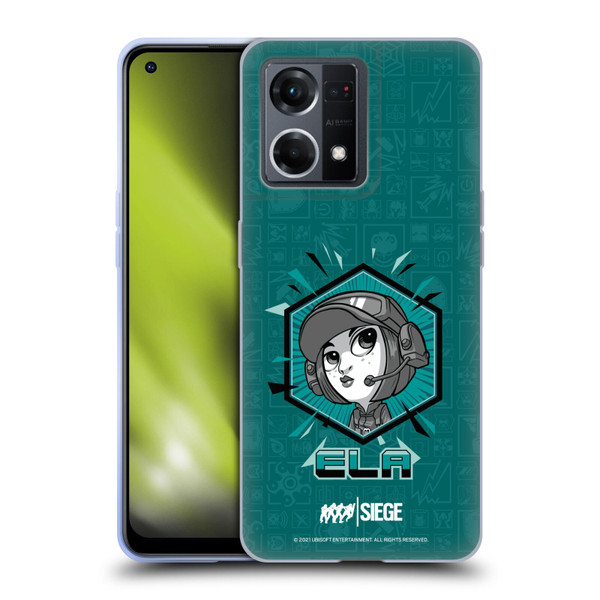 Tom Clancy's Rainbow Six Siege Chibi Operators Ela Soft Gel Case for OPPO Reno8 4G
