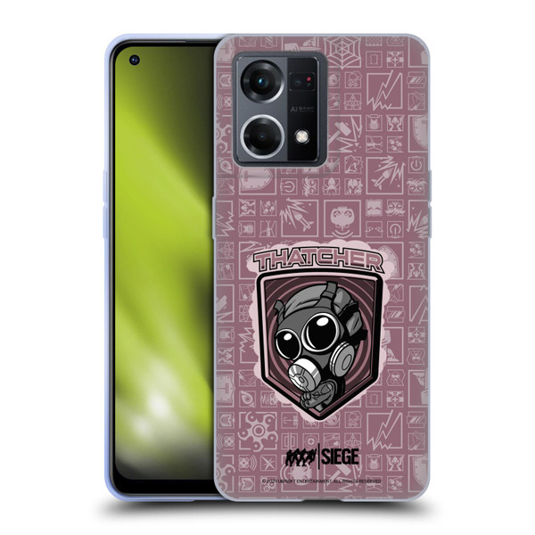 Tom Clancy's Rainbow Six Siege Chibi Operators Thatcher Soft Gel Case for OPPO Reno8 4G