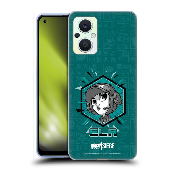 Tom Clancy's Rainbow Six Siege Chibi Operators Ela Soft Gel Case for OPPO Reno8 Lite