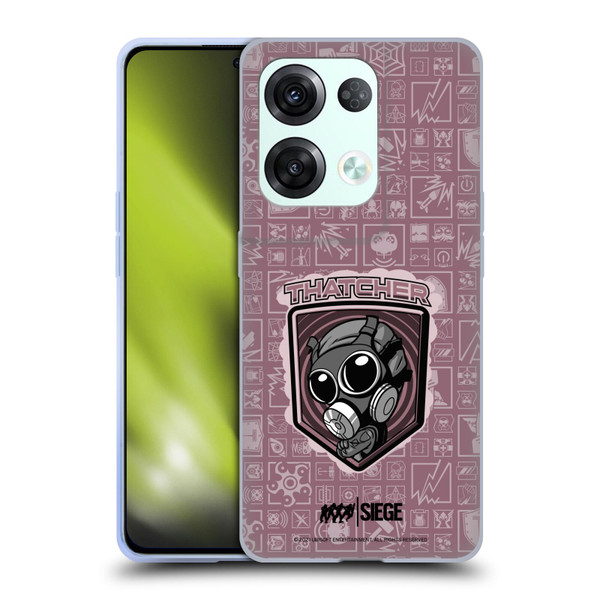 Tom Clancy's Rainbow Six Siege Chibi Operators Thatcher Soft Gel Case for OPPO Reno8 Pro