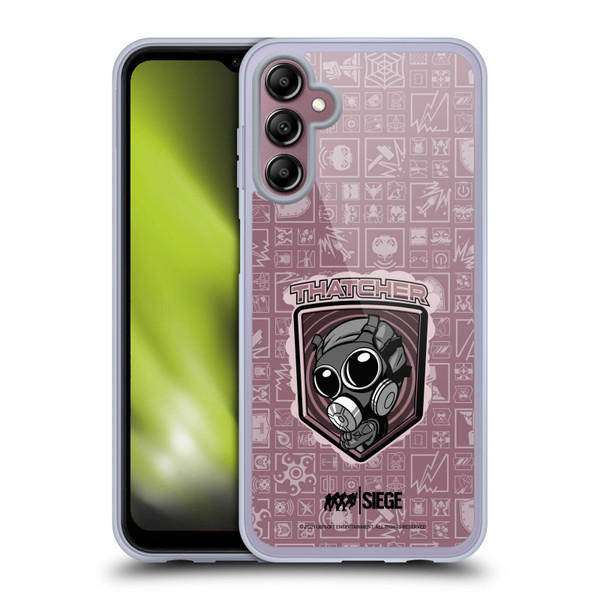 Tom Clancy's Rainbow Six Siege Chibi Operators Thatcher Soft Gel Case for Samsung Galaxy A14 5G