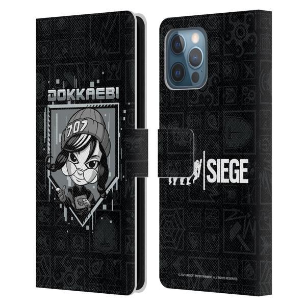 Tom Clancy's Rainbow Six Siege Chibi Operators Dokkaebi Leather Book Wallet Case Cover For Apple iPhone 12 Pro Max