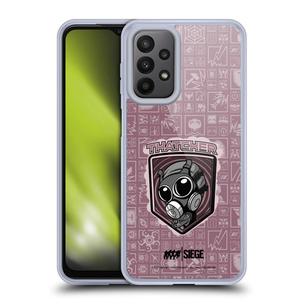 Tom Clancy's Rainbow Six Siege Chibi Operators Thatcher Soft Gel Case for Samsung Galaxy A23 / 5G (2022)