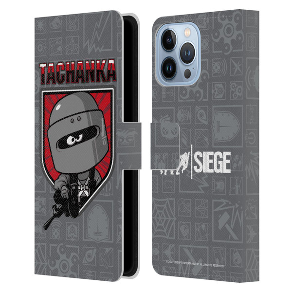 Tom Clancy's Rainbow Six Siege Chibi Operators Tachanka Leather Book Wallet Case Cover For Apple iPhone 13 Pro Max