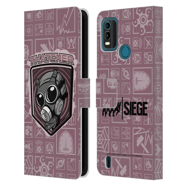 Tom Clancy's Rainbow Six Siege Chibi Operators Thatcher Leather Book Wallet Case Cover For Nokia G11 Plus
