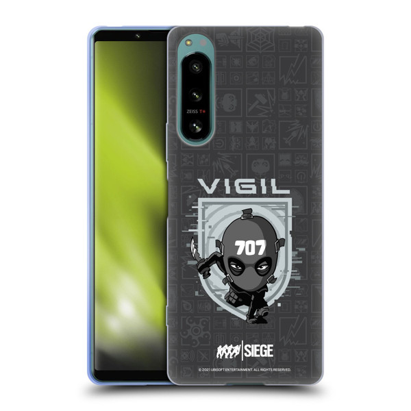 Tom Clancy's Rainbow Six Siege Chibi Operators Vigil Soft Gel Case for Sony Xperia 5 IV