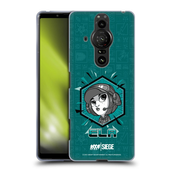 Tom Clancy's Rainbow Six Siege Chibi Operators Ela Soft Gel Case for Sony Xperia Pro-I