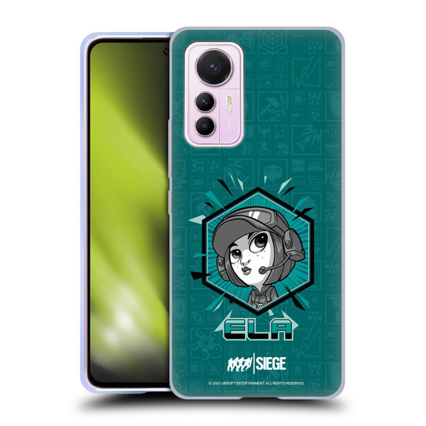 Tom Clancy's Rainbow Six Siege Chibi Operators Ela Soft Gel Case for Xiaomi 12 Lite
