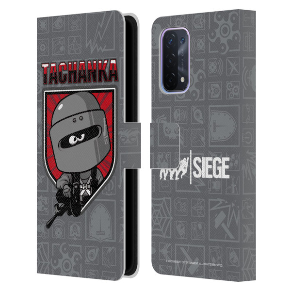 Tom Clancy's Rainbow Six Siege Chibi Operators Tachanka Leather Book Wallet Case Cover For OPPO A54 5G