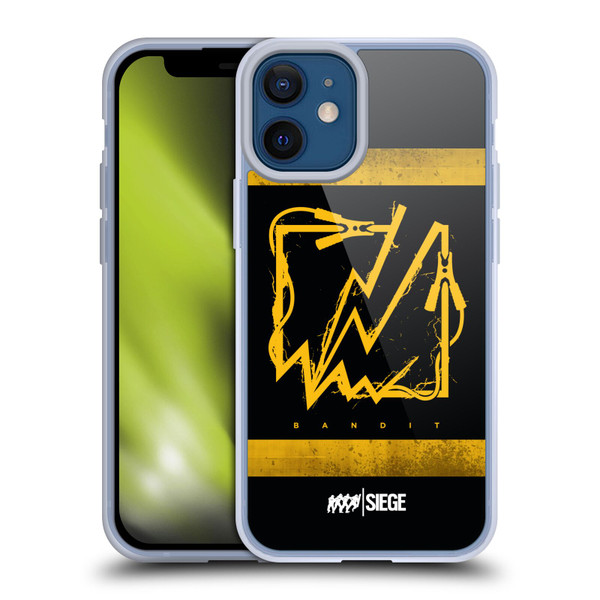 Tom Clancy's Rainbow Six Siege Icons Bandit Soft Gel Case for Apple iPhone 12 Mini