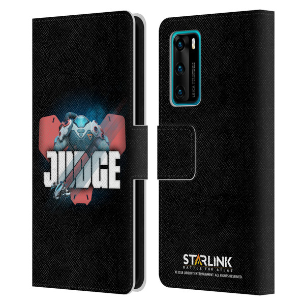 Starlink Battle for Atlas Character Art Judge Leather Book Wallet Case Cover For Huawei P40 5G