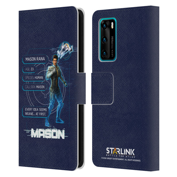 Starlink Battle for Atlas Character Art Mason Leather Book Wallet Case Cover For Huawei P40 5G