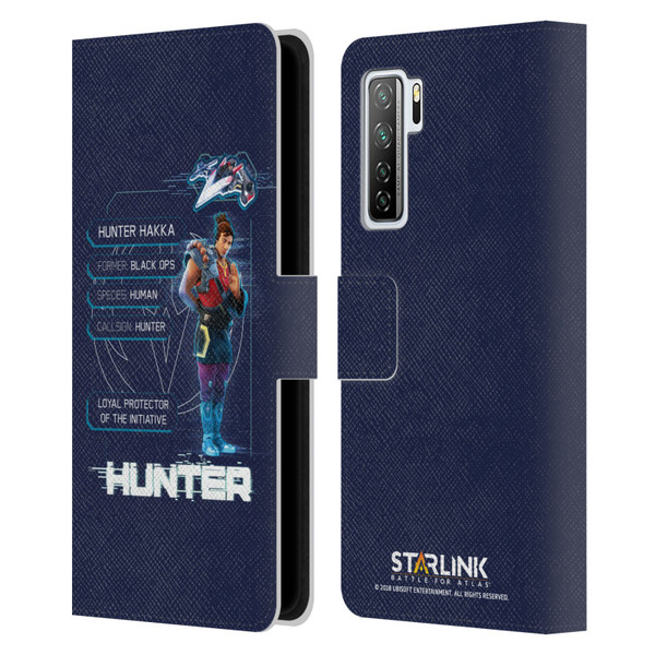 Starlink Battle for Atlas Character Art Hunter Leather Book Wallet Case Cover For Huawei Nova 7 SE/P40 Lite 5G
