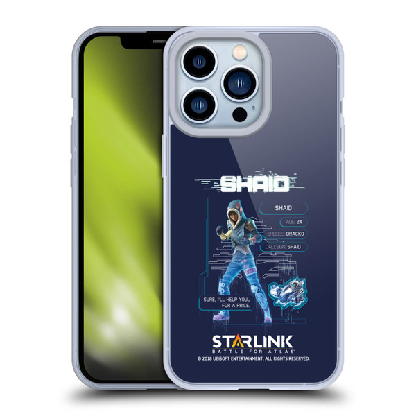 Starlink Battle for Atlas Character Art Shaid 2 Soft Gel Case for Apple iPhone 13 Pro