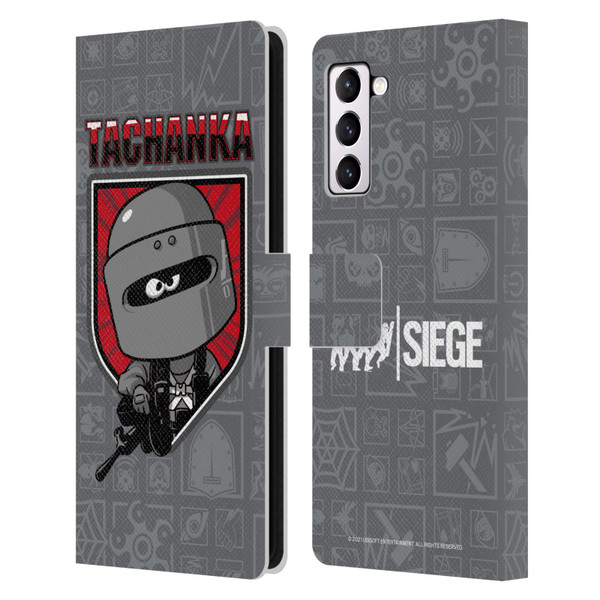 Tom Clancy's Rainbow Six Siege Chibi Operators Tachanka Leather Book Wallet Case Cover For Samsung Galaxy S21+ 5G