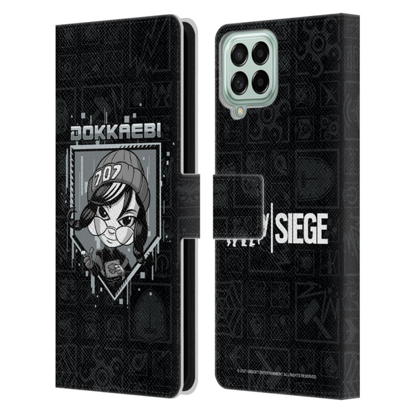 Tom Clancy's Rainbow Six Siege Chibi Operators Dokkaebi Leather Book Wallet Case Cover For Samsung Galaxy M53 (2022)