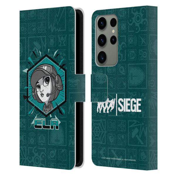 Tom Clancy's Rainbow Six Siege Chibi Operators Ela Leather Book Wallet Case Cover For Samsung Galaxy S23 Ultra 5G