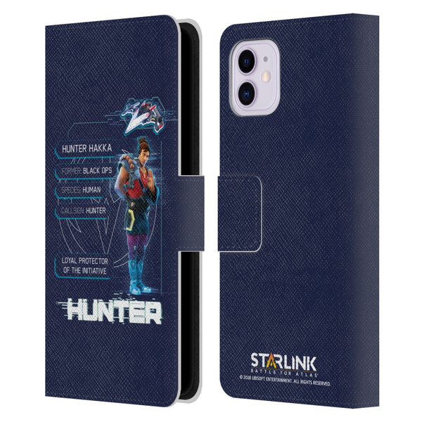 Starlink Battle for Atlas Character Art Hunter Leather Book Wallet Case Cover For Apple iPhone 11