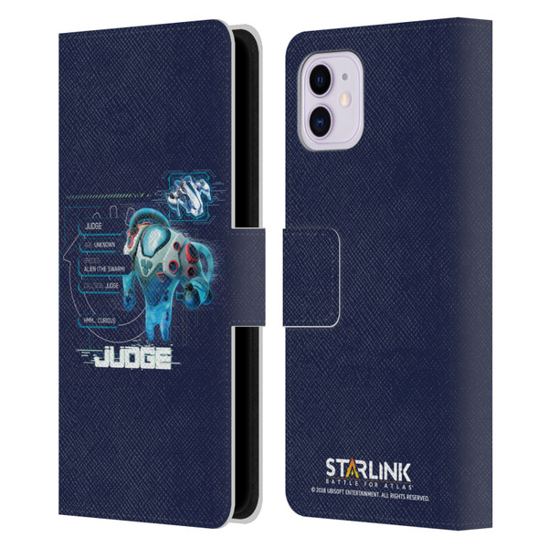 Starlink Battle for Atlas Character Art Judge 2 Leather Book Wallet Case Cover For Apple iPhone 11