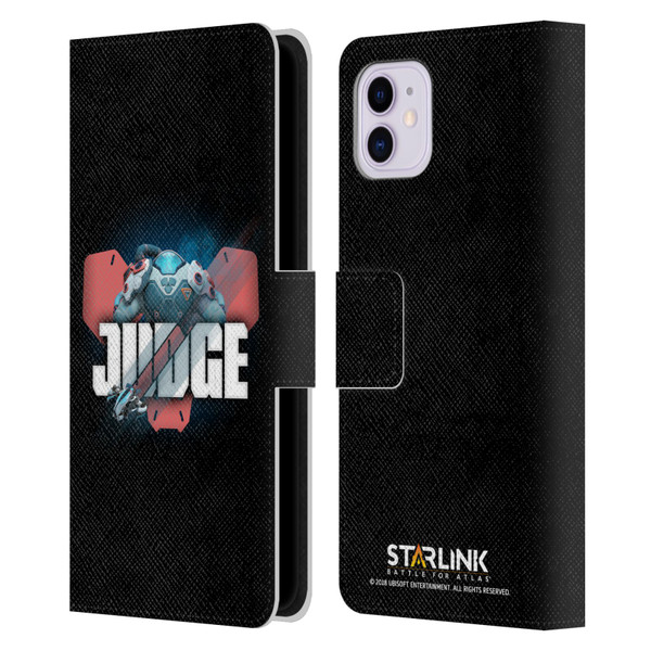 Starlink Battle for Atlas Character Art Judge Leather Book Wallet Case Cover For Apple iPhone 11