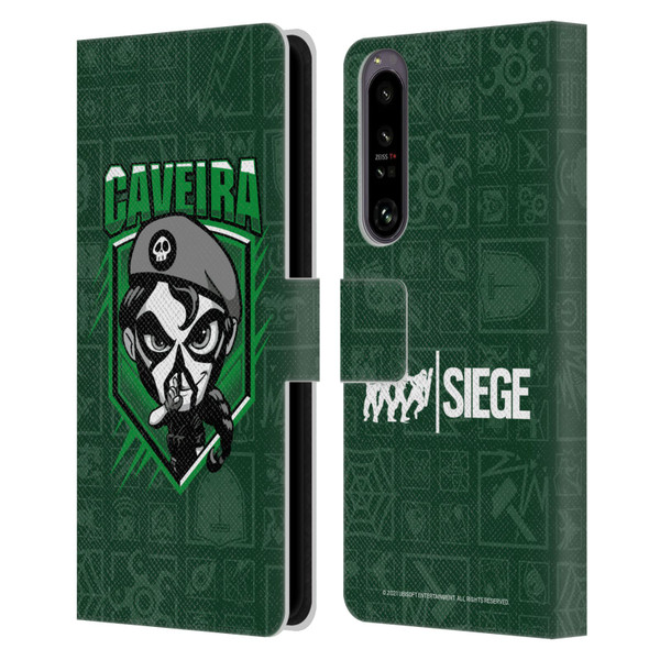 Tom Clancy's Rainbow Six Siege Chibi Operators Caveira Leather Book Wallet Case Cover For Sony Xperia 1 IV