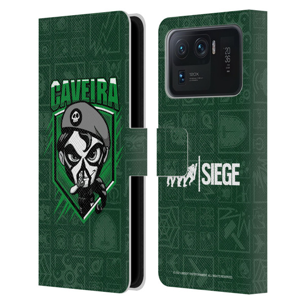 Tom Clancy's Rainbow Six Siege Chibi Operators Caveira Leather Book Wallet Case Cover For Xiaomi Mi 11 Ultra