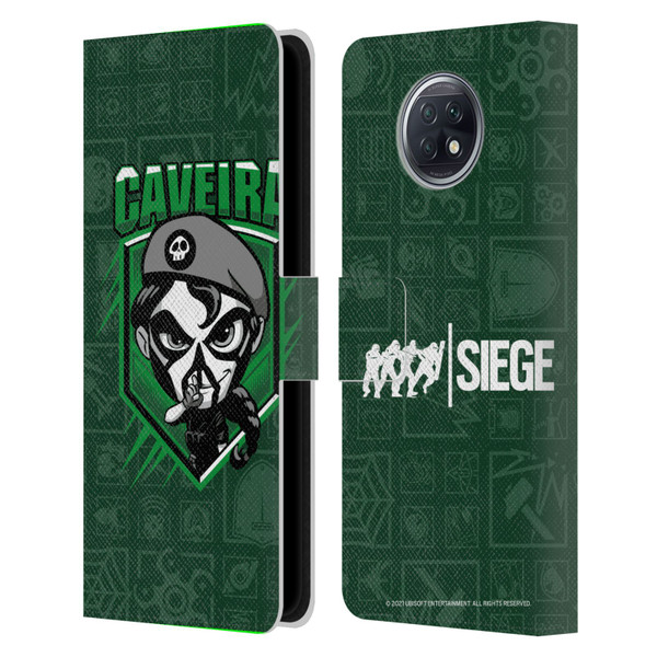 Tom Clancy's Rainbow Six Siege Chibi Operators Caveira Leather Book Wallet Case Cover For Xiaomi Redmi Note 9T 5G