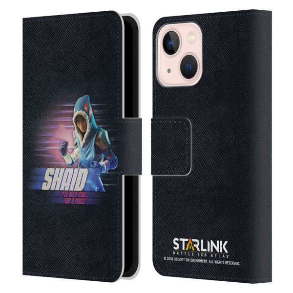 Starlink Battle for Atlas Character Art Shaid Leather Book Wallet Case Cover For Apple iPhone 13 Mini