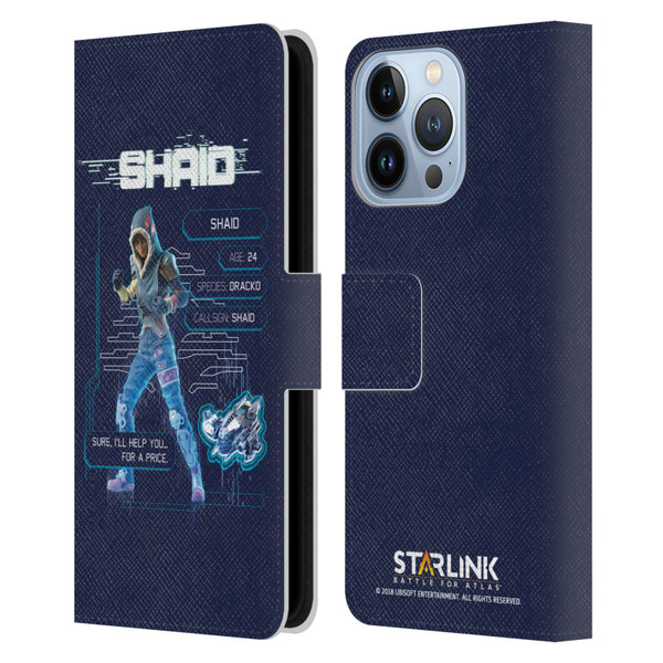Starlink Battle for Atlas Character Art Shaid 2 Leather Book Wallet Case Cover For Apple iPhone 13 Pro