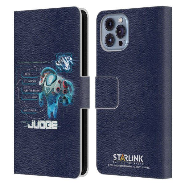 Starlink Battle for Atlas Character Art Judge 2 Leather Book Wallet Case Cover For Apple iPhone 14