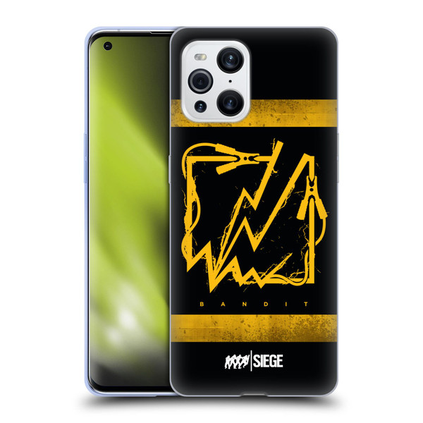 Tom Clancy's Rainbow Six Siege Icons Bandit Soft Gel Case for OPPO Find X3 / Pro