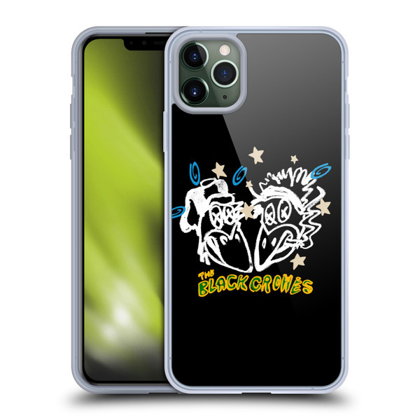 The Black Crowes Graphics Heads Soft Gel Case for Apple iPhone 11 Pro Max