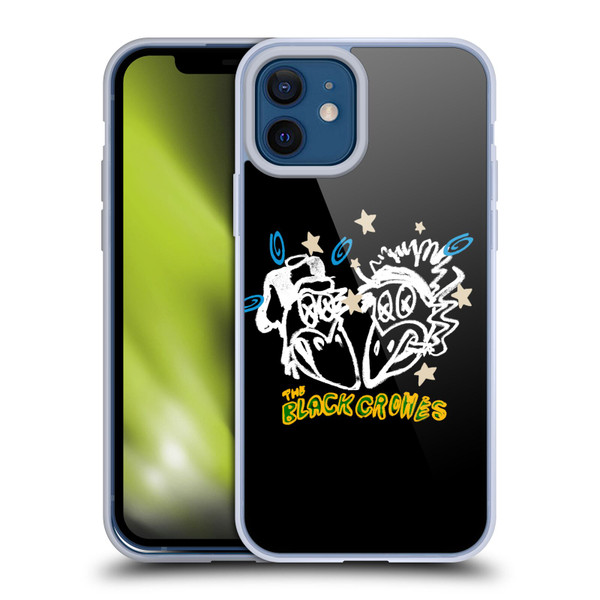 The Black Crowes Graphics Heads Soft Gel Case for Apple iPhone 12 / iPhone 12 Pro