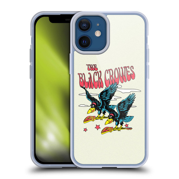 The Black Crowes Graphics Flying Guitars Soft Gel Case for Apple iPhone 12 Mini
