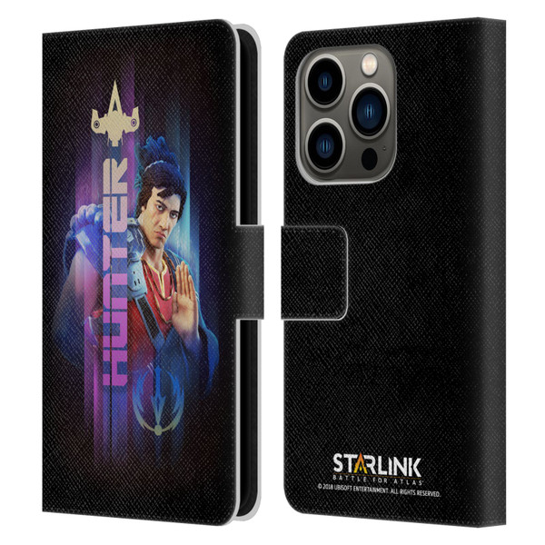 Starlink Battle for Atlas Character Art Hunter Hakka Leather Book Wallet Case Cover For Apple iPhone 14 Pro