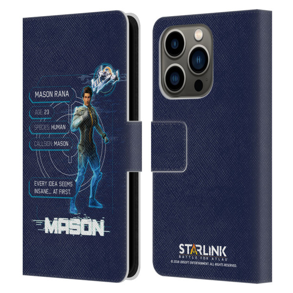 Starlink Battle for Atlas Character Art Mason Leather Book Wallet Case Cover For Apple iPhone 14 Pro