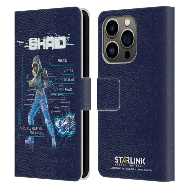Starlink Battle for Atlas Character Art Shaid 2 Leather Book Wallet Case Cover For Apple iPhone 14 Pro