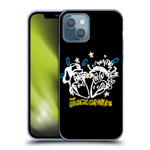 The Black Crowes Graphics Heads Soft Gel Case for Apple iPhone 13