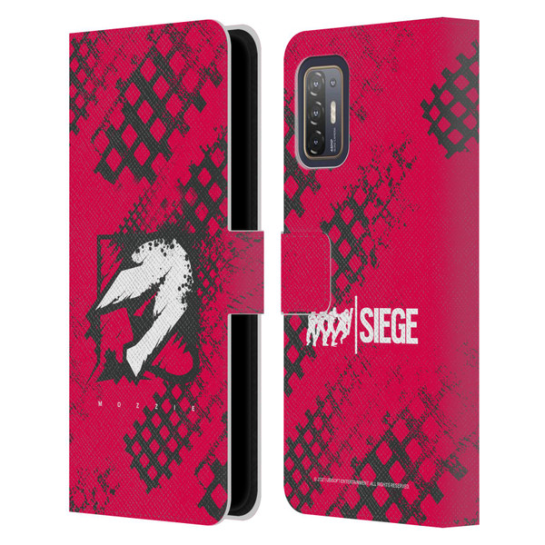 Tom Clancy's Rainbow Six Siege Icons Mozzie Leather Book Wallet Case Cover For HTC Desire 21 Pro 5G
