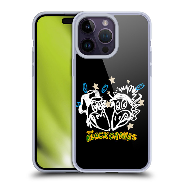 The Black Crowes Graphics Heads Soft Gel Case for Apple iPhone 14 Pro Max