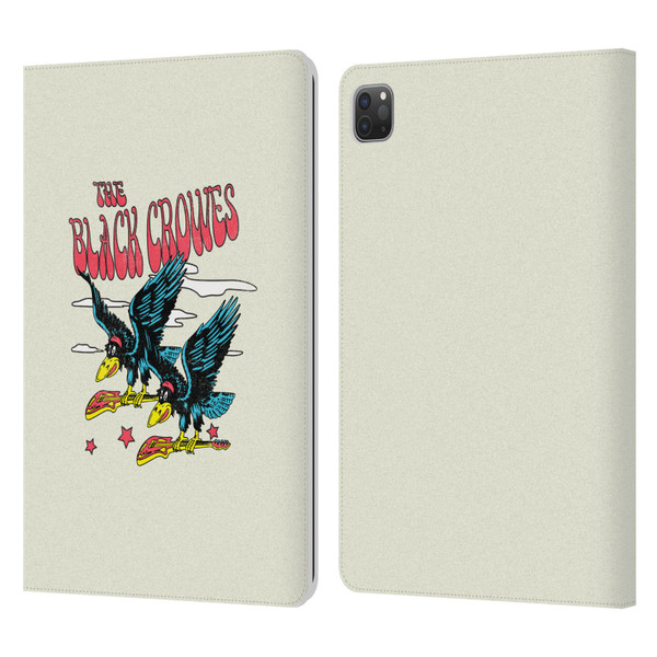 The Black Crowes Graphics Flying Guitars Leather Book Wallet Case Cover For Apple iPad Pro 11 2020 / 2021 / 2022