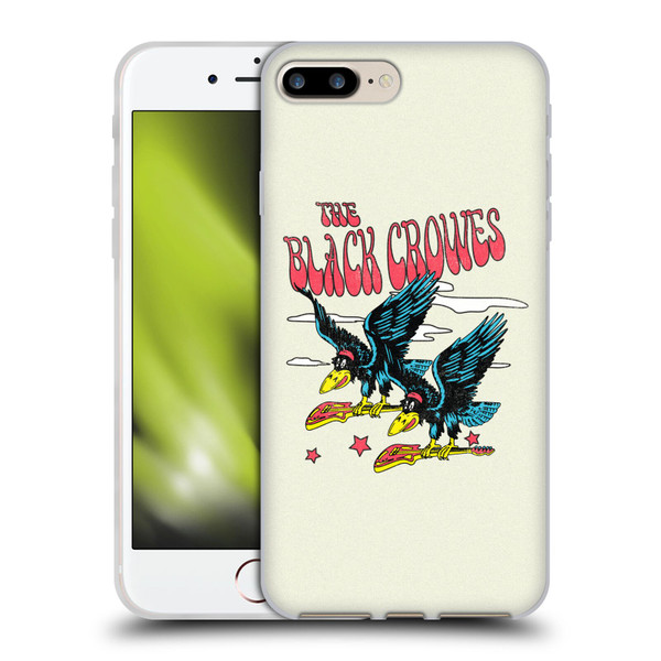 The Black Crowes Graphics Flying Guitars Soft Gel Case for Apple iPhone 7 Plus / iPhone 8 Plus