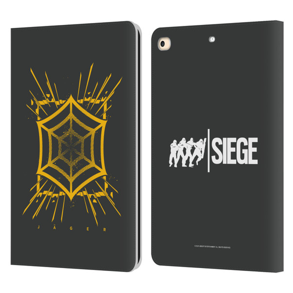 Tom Clancy's Rainbow Six Siege Icons Jager Leather Book Wallet Case Cover For Apple iPad 9.7 2017 / iPad 9.7 2018