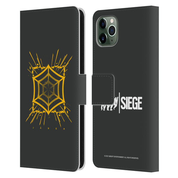 Tom Clancy's Rainbow Six Siege Icons Jager Leather Book Wallet Case Cover For Apple iPhone 11 Pro Max