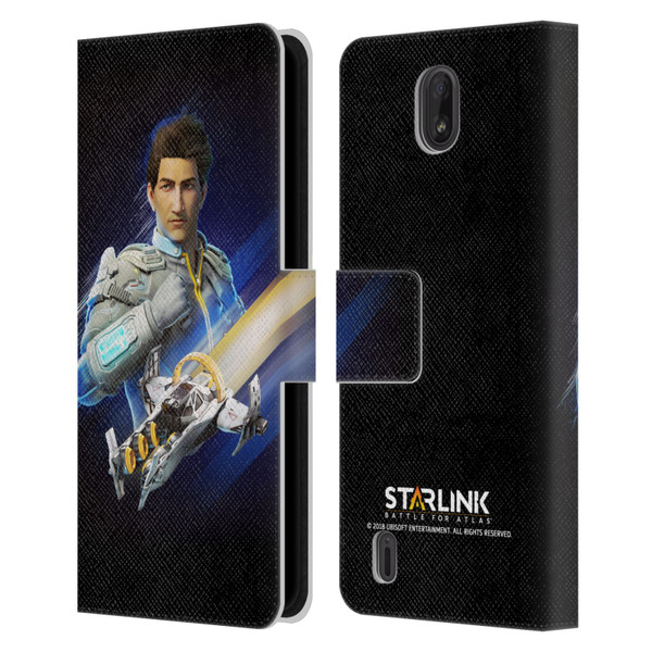 Starlink Battle for Atlas Character Art Mason Arana Leather Book Wallet Case Cover For Nokia C01 Plus/C1 2nd Edition