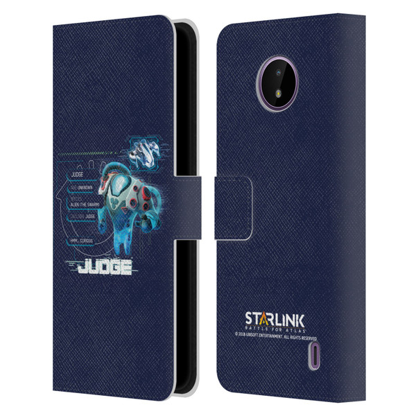 Starlink Battle for Atlas Character Art Judge 2 Leather Book Wallet Case Cover For Nokia C10 / C20