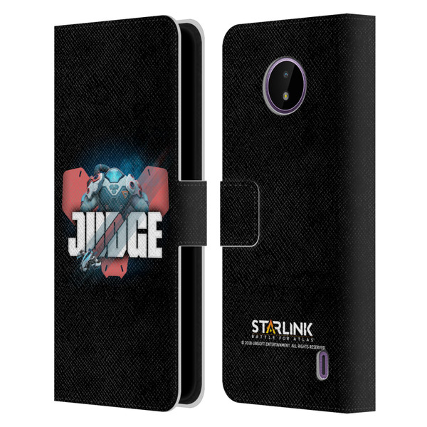 Starlink Battle for Atlas Character Art Judge Leather Book Wallet Case Cover For Nokia C10 / C20