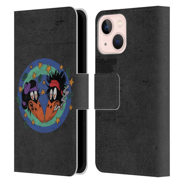 The Black Crowes Graphics Distressed Leather Book Wallet Case Cover For Apple iPhone 13 Mini