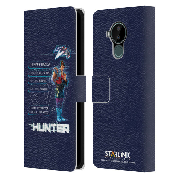 Starlink Battle for Atlas Character Art Hunter Leather Book Wallet Case Cover For Nokia C30